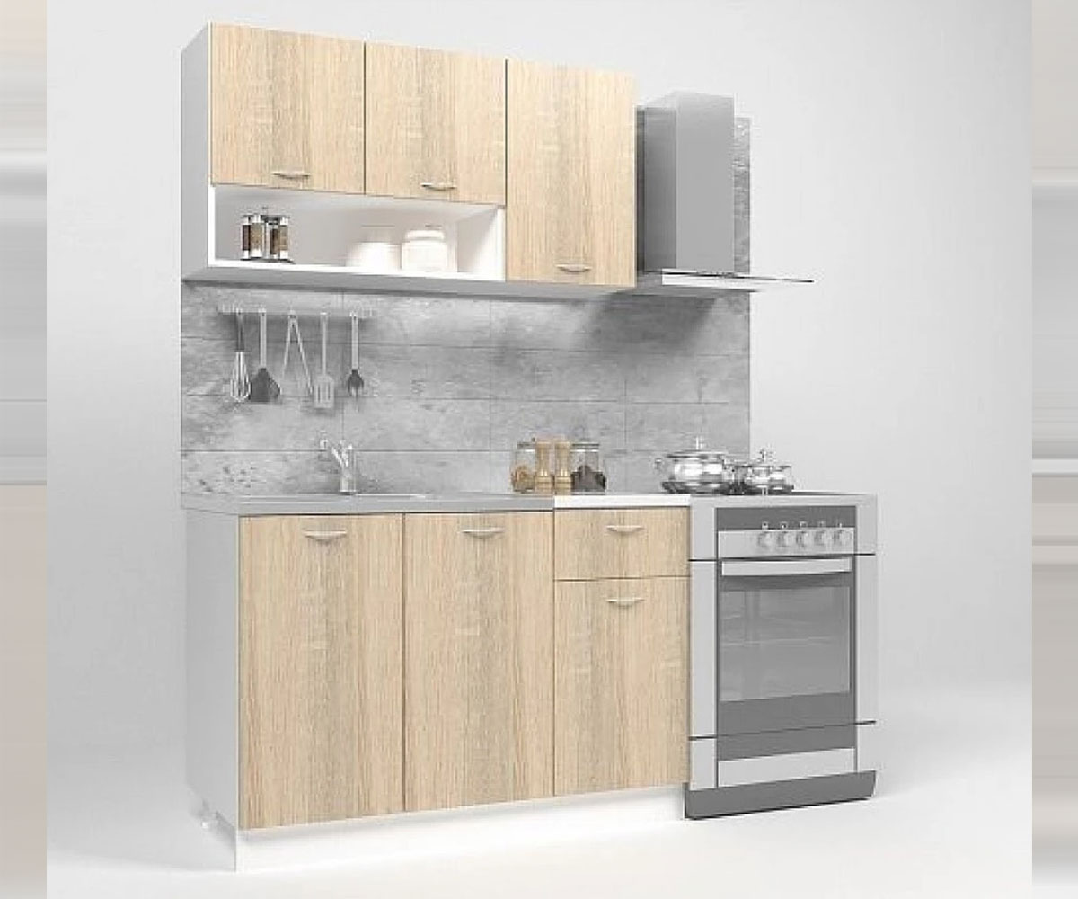 Кухня комплект Bertha 1,20 м.