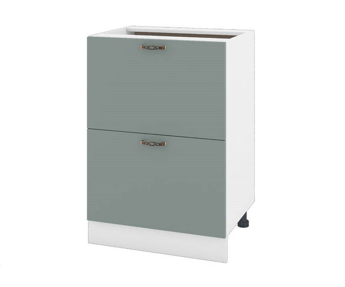 Долен кухненски шкаф Олив мат 44 Бяло