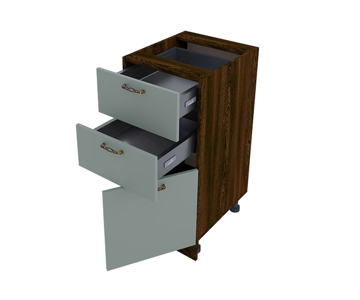 Долен кухненски шкаф Олив мат 11 - 53 Венге