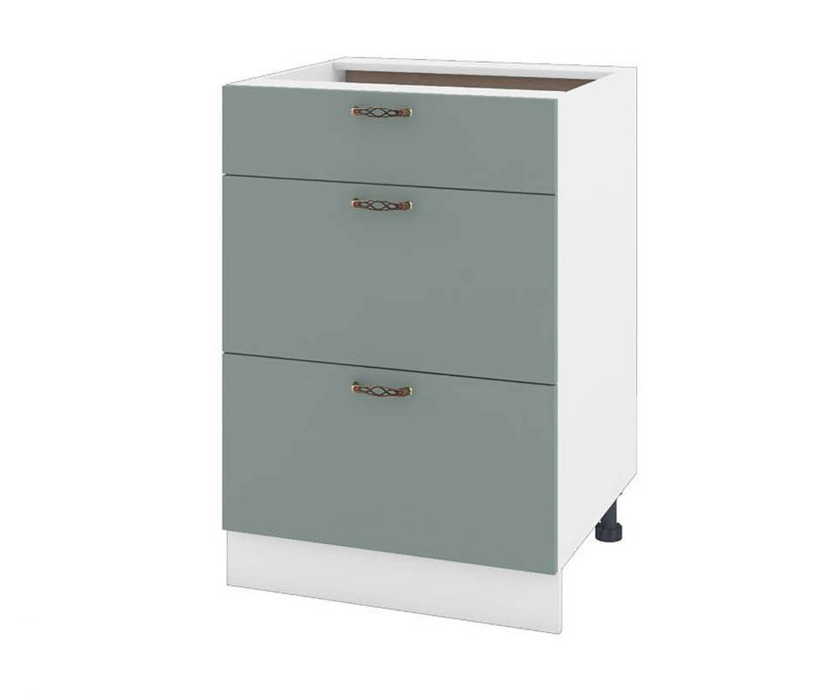 Долен кухненски шкаф Олив мат 11 - 57 Бяло