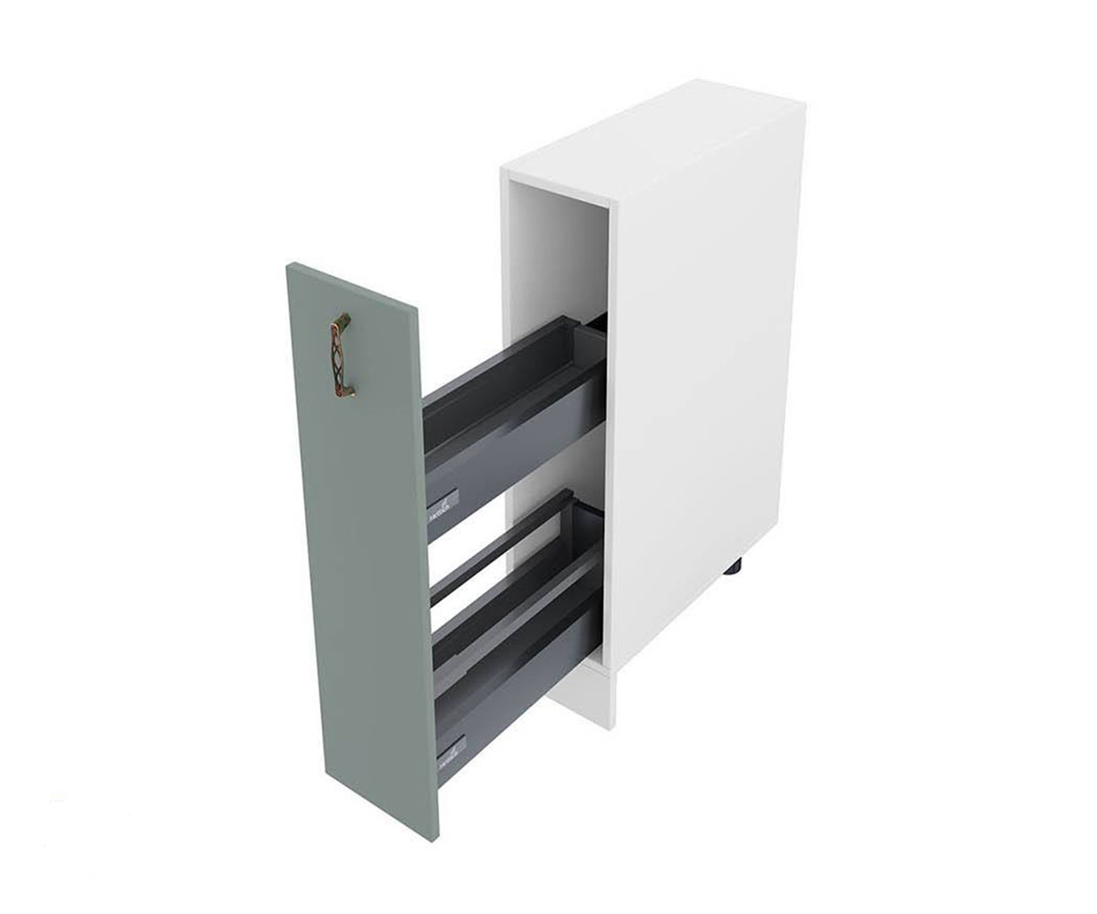 Долен кухненски шкаф Олив мат 11 - 58 Бяло