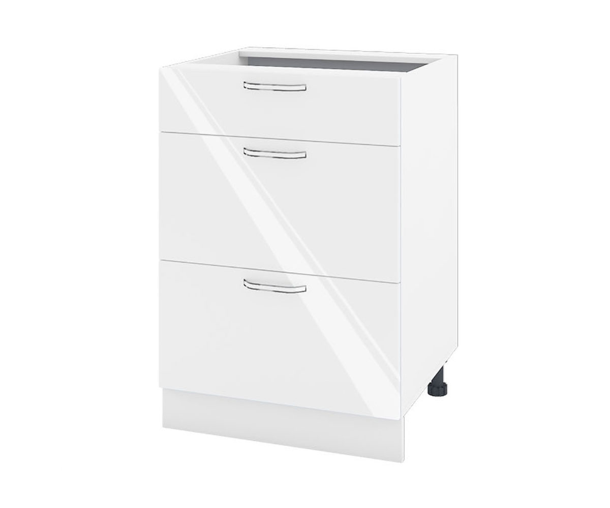 Долен кухненски шкаф Бяло гланц 05 - 57