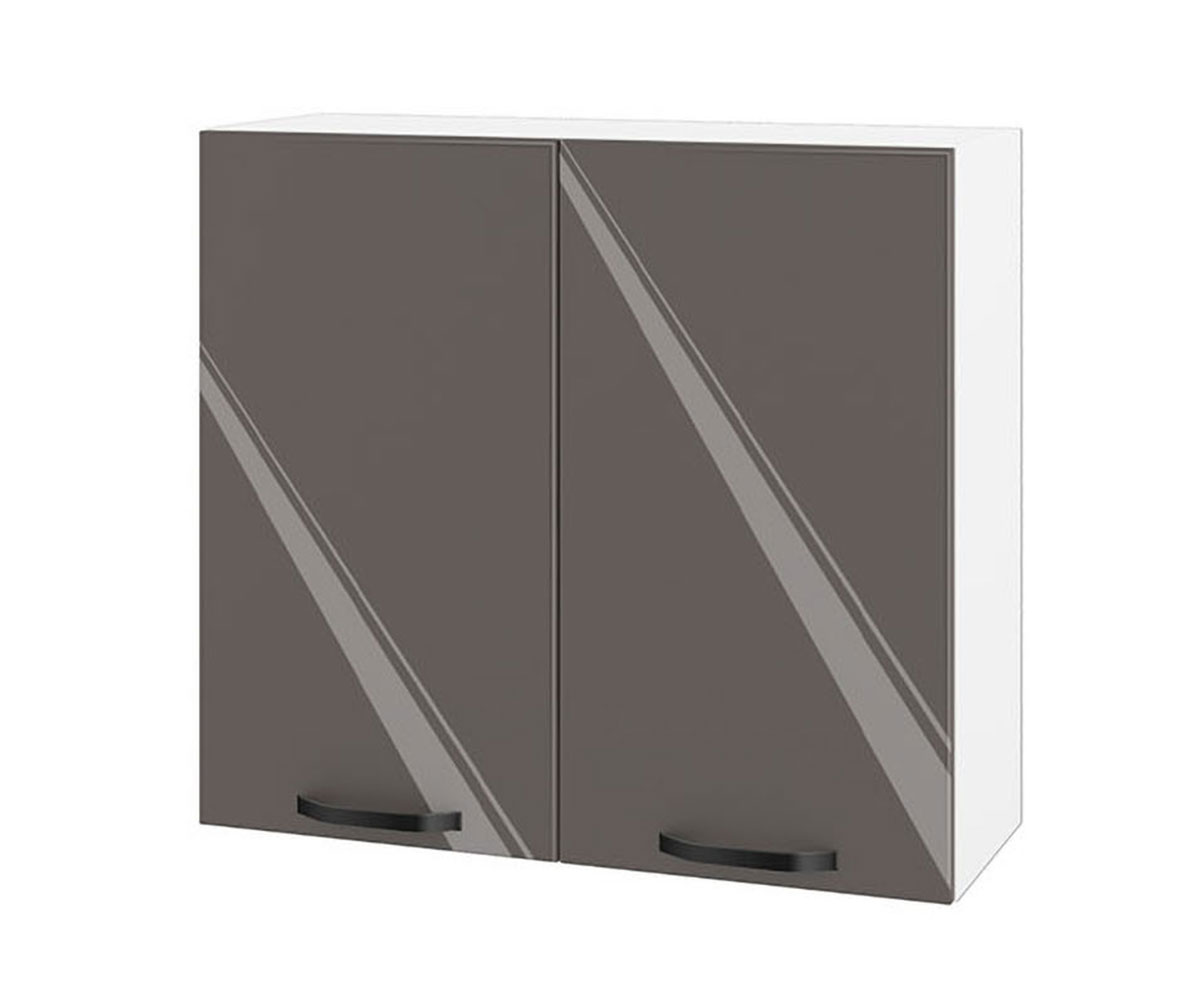 Горен кухненски шкаф Антрацит гланц 05-4