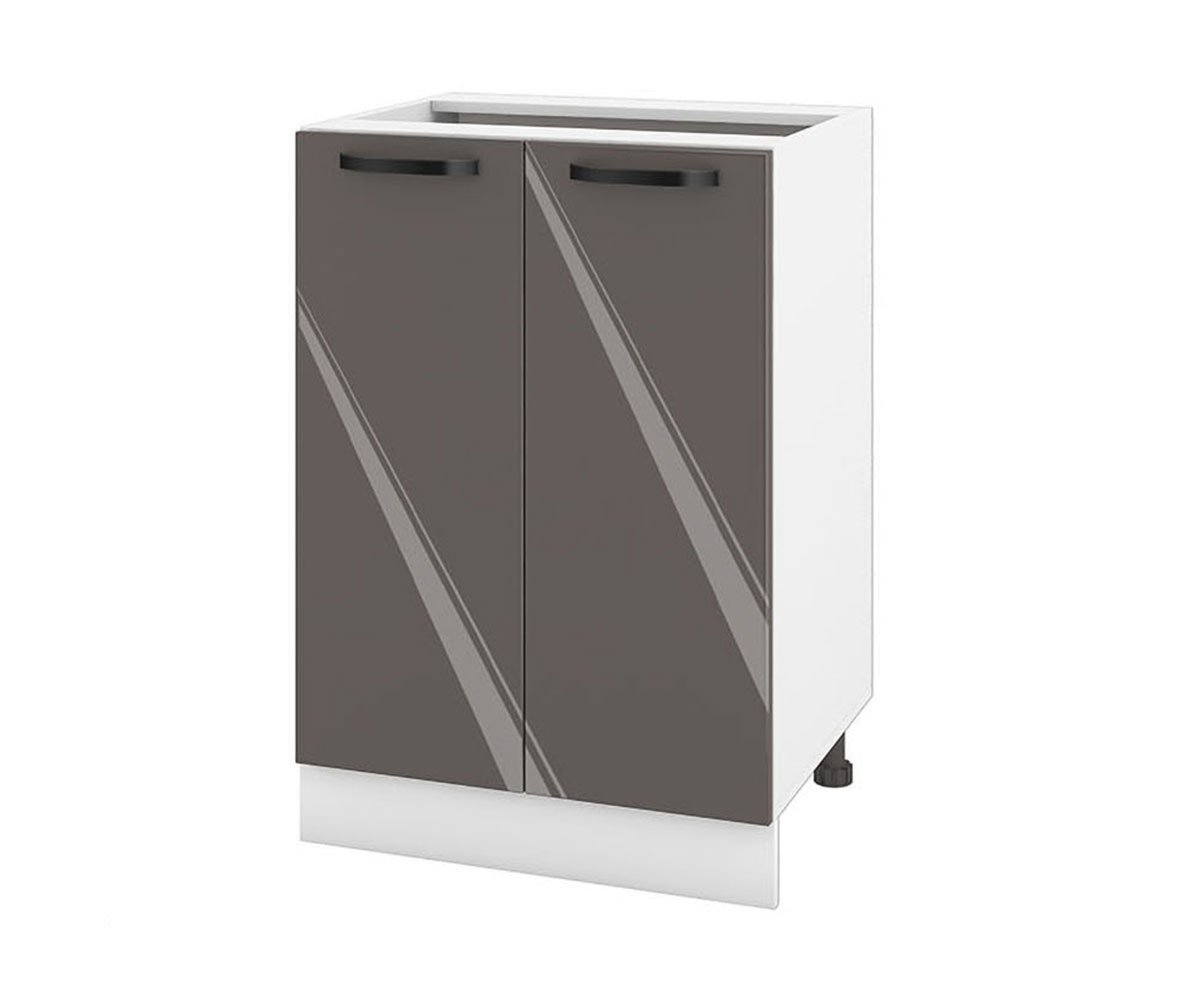 Долен кухненски шкаф Антрацит гланц 05-22