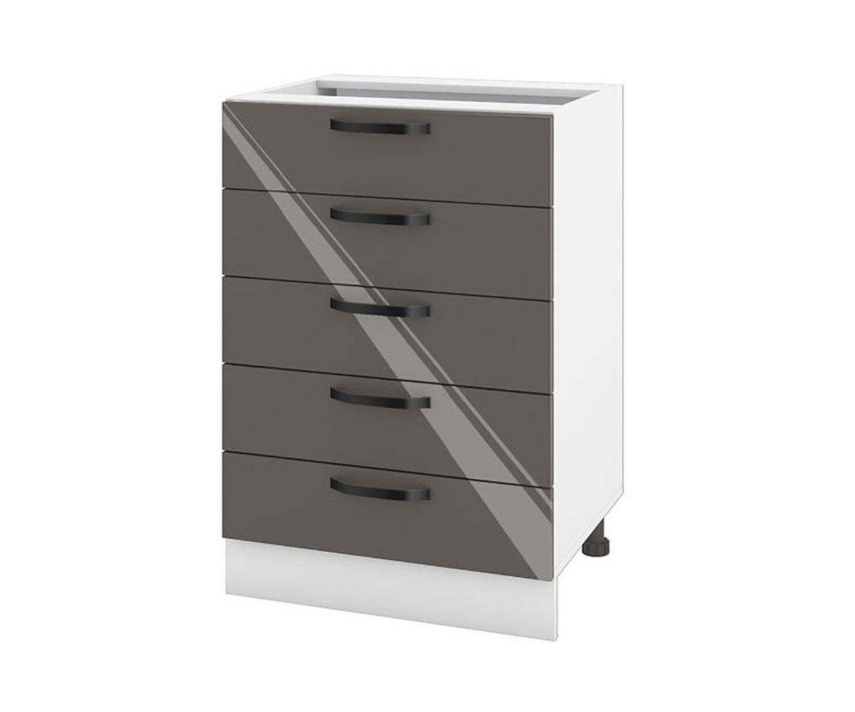 Долен кухненски шкаф Антрацит гланц 05-29