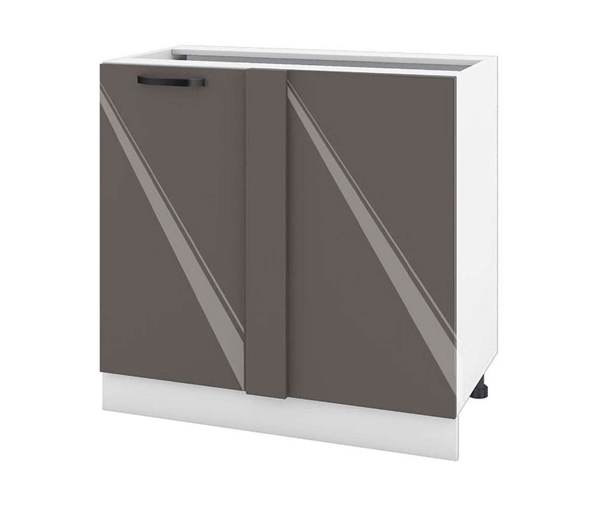 Долен кухненски шкаф Антрацит гланц 05-42