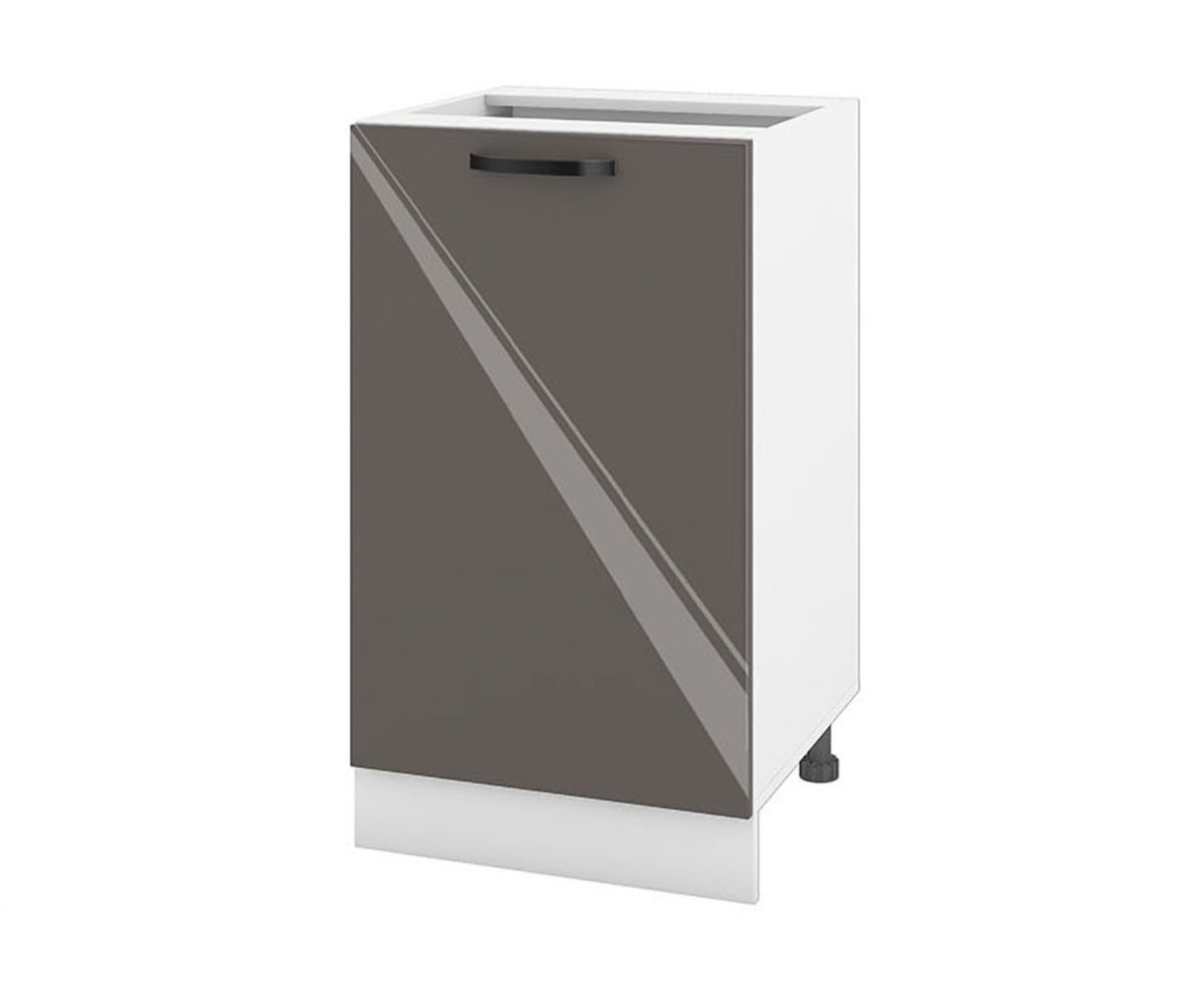 Долен кухненски шкаф Антрацит гланц 05-43