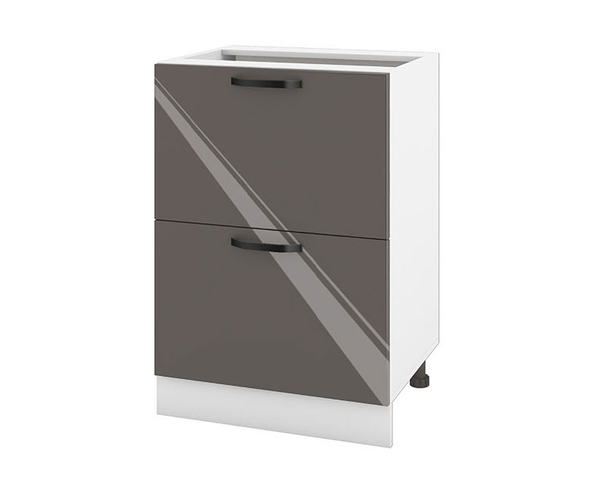 Долен кухненски шкаф Антрацит гланц 05-44