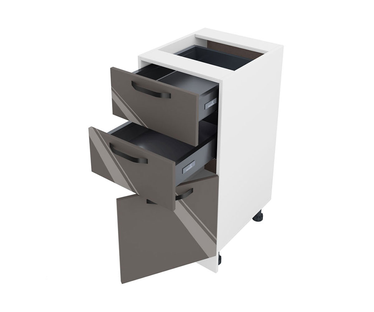 Долен кухненски шкаф Антрацит гланц 05-53