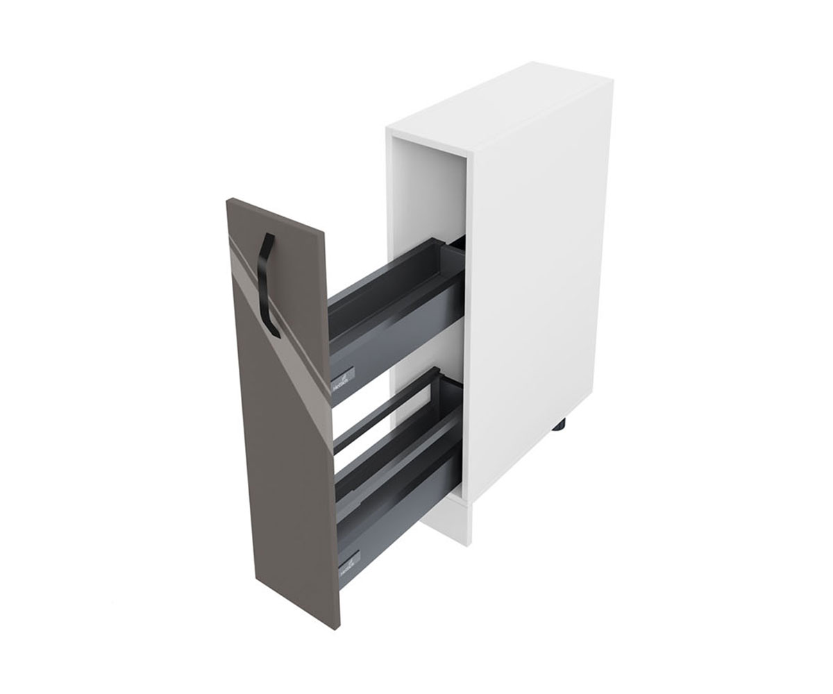 Долен кухненски шкаф Антрацит гланц 05-58