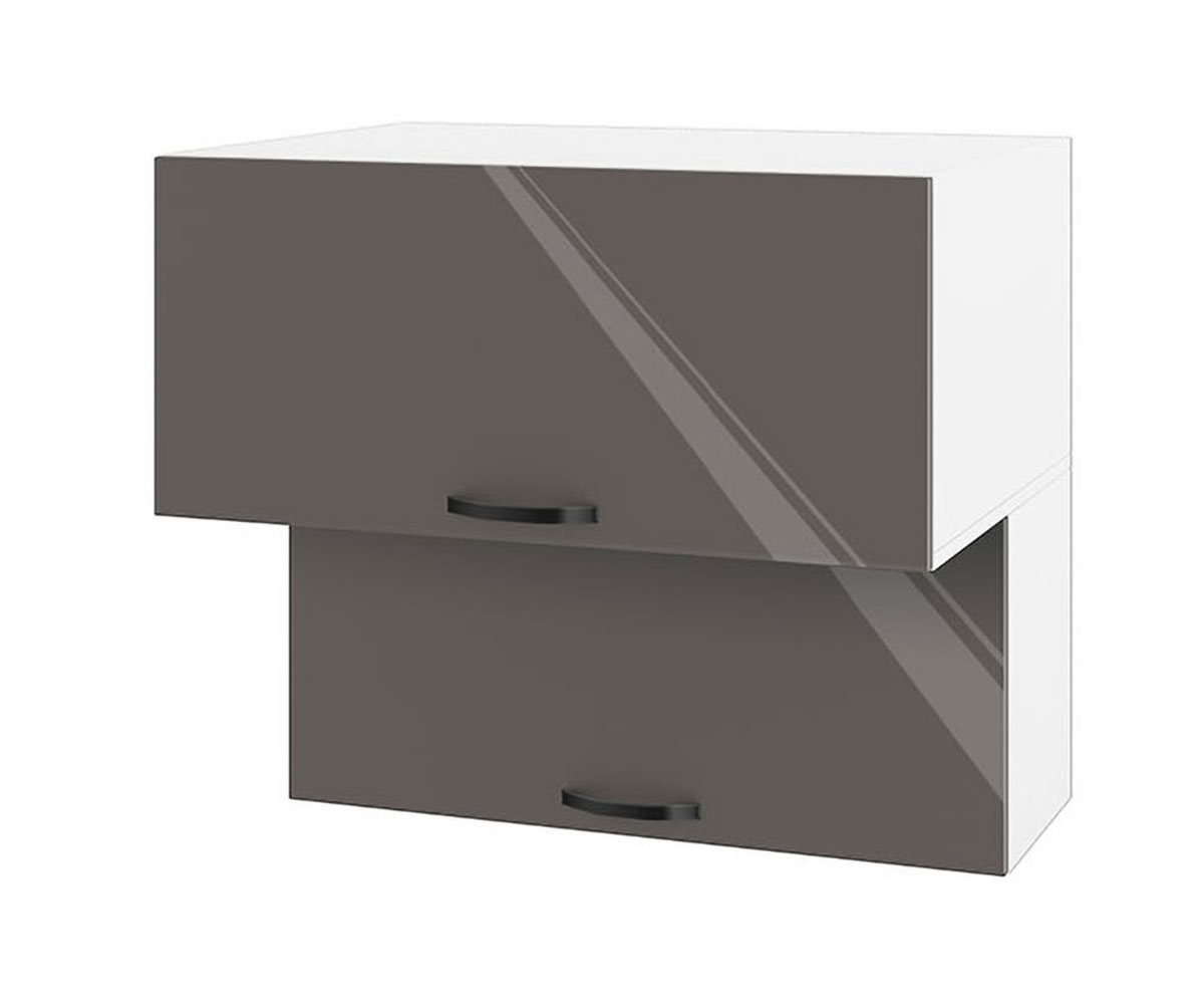 Горен кухненски шкаф Антрацит гланц 05-107