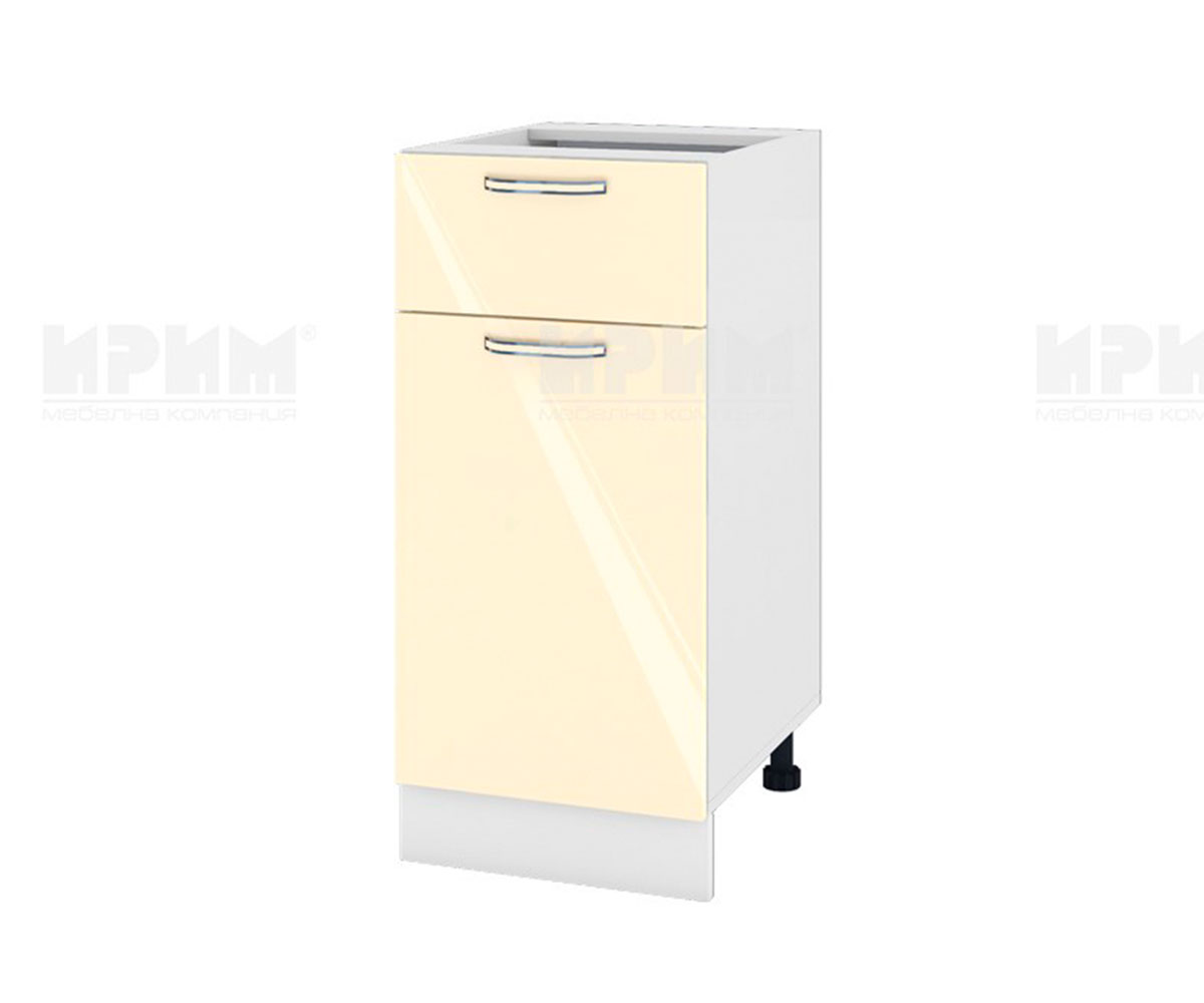 Долен кухненски шкаф Бежово гланц 05-24