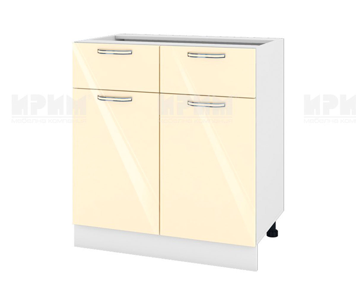 Долен кухненски шкаф Бежово гланц 05-26