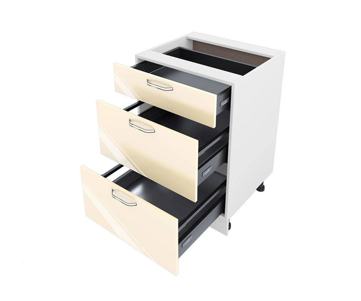 Долен кухненски шкаф Бежово гланц 05-54