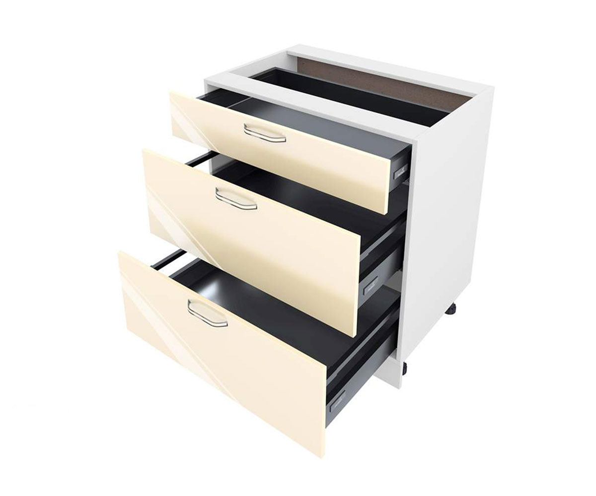 Долен кухненски шкаф Бежово гланц 05-55