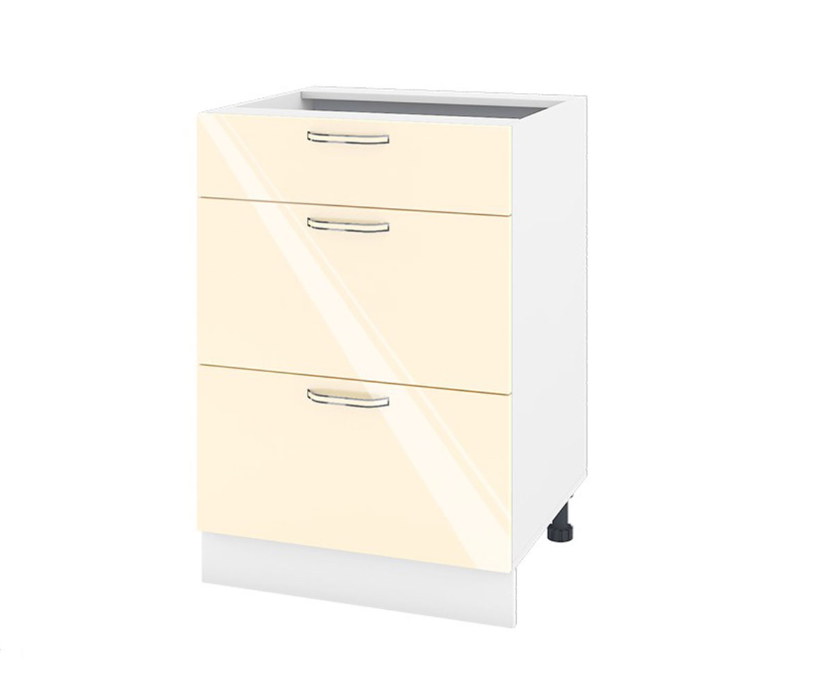 Долен кухненски шкаф Бежово гланц 05-57