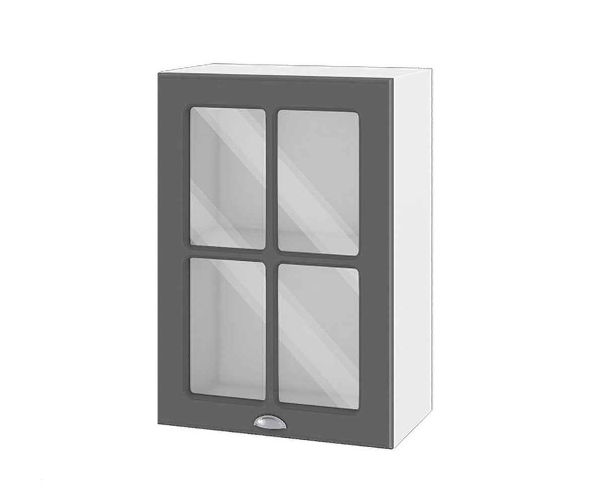 Кухненски шкаф витрина Цимент мат 06-118