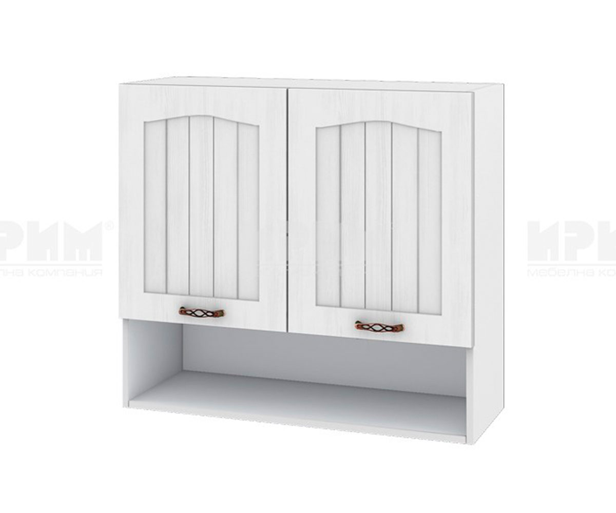 Горен кухненски шкаф Бяло фладер 04-8