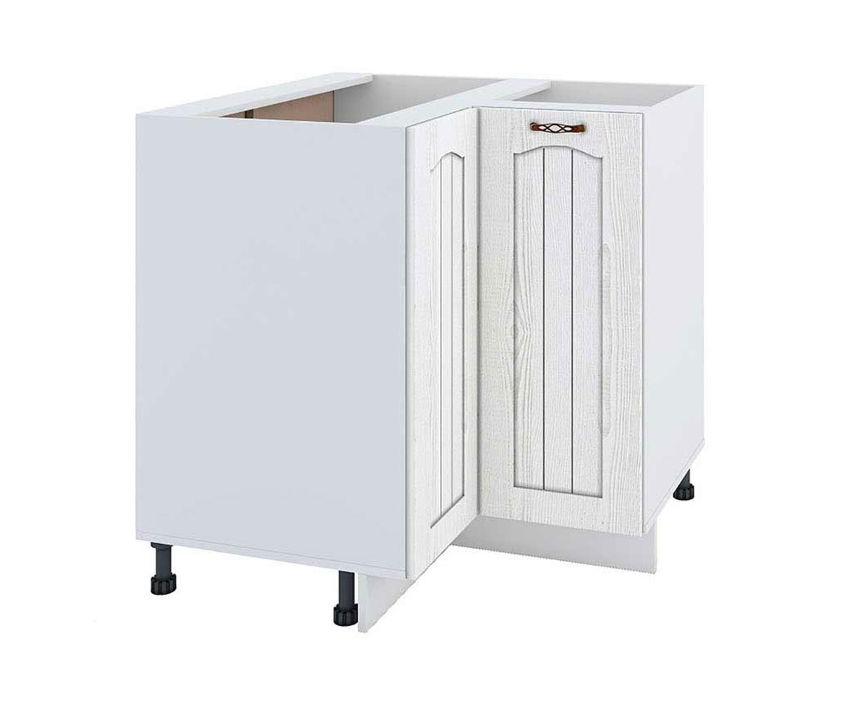 Долен кухненски шкаф Бяло фладер 04-62 ляв