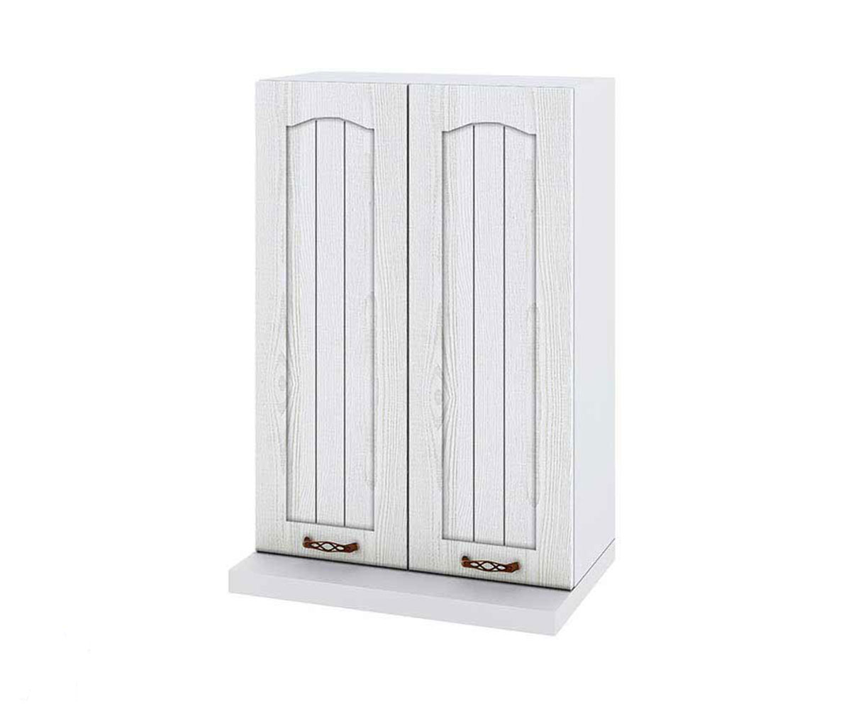 Горен кухненски шкаф за аспиратор Бяло фладер 04-117