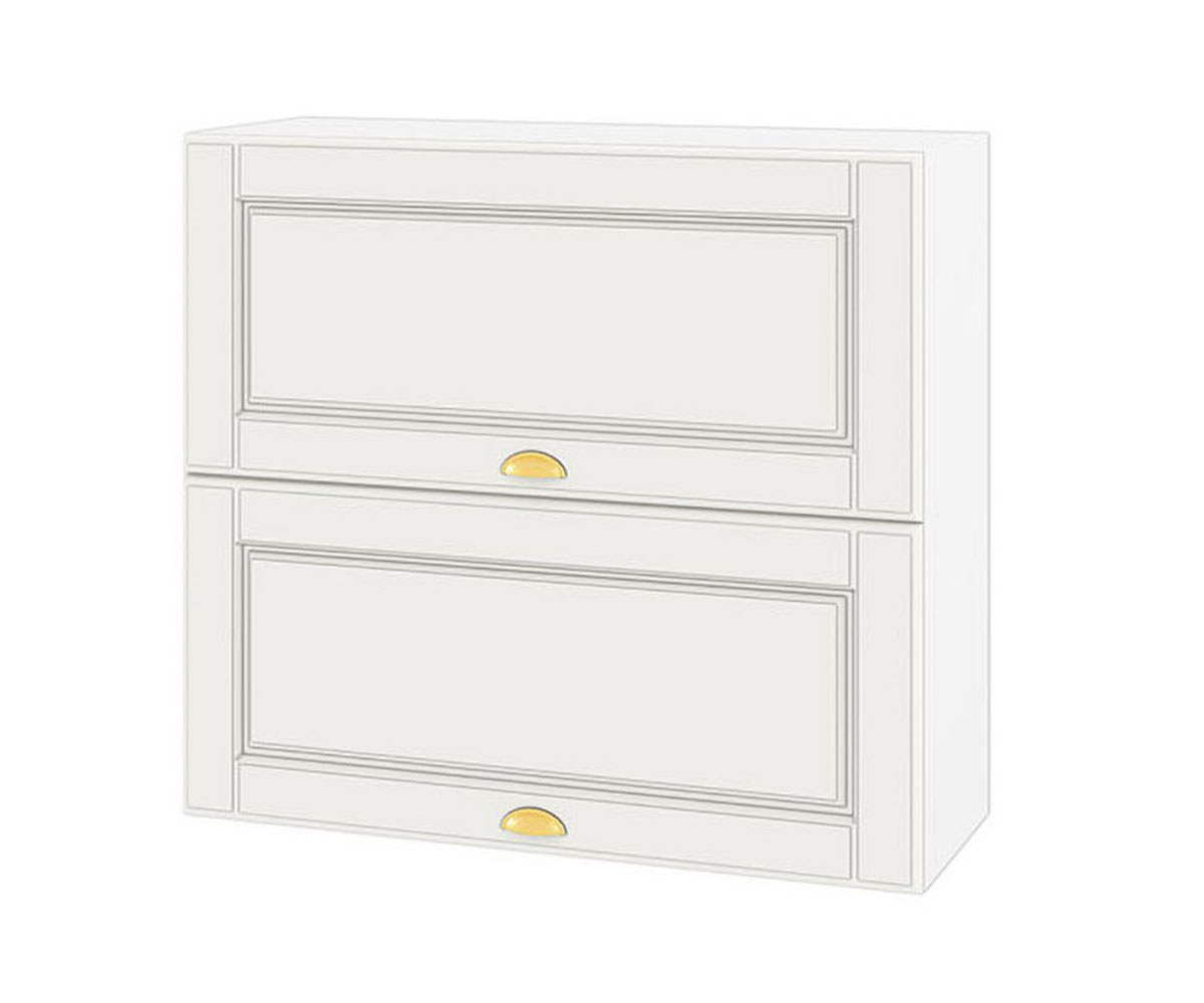 Горен кухненски шкаф Бяло мат 09-12