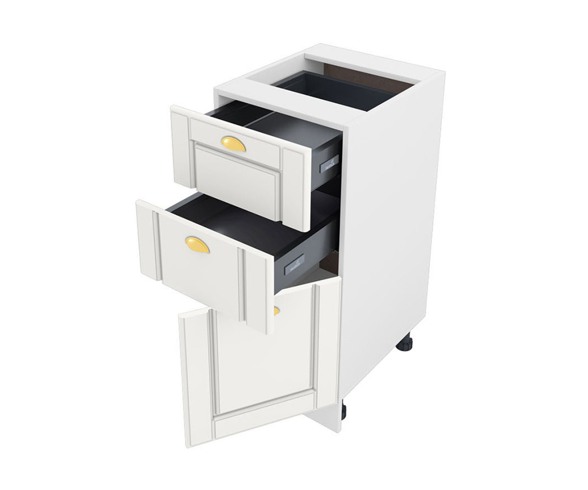 Долен кухненски шкаф Бяло мат 09-53