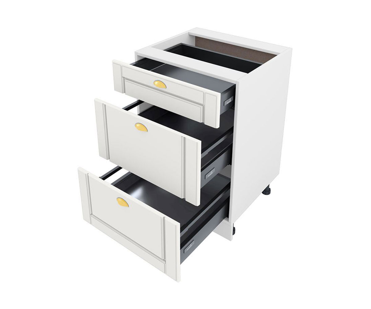 Долен кухненски шкаф Бяло мат 09-54