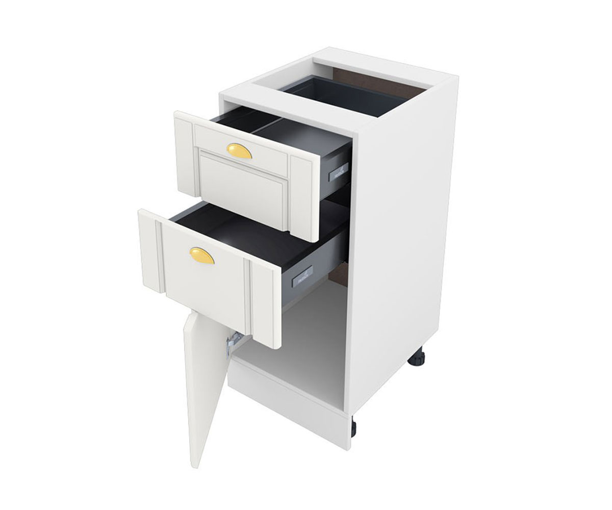 Долен кухненски шкаф Бяло мат 09-73