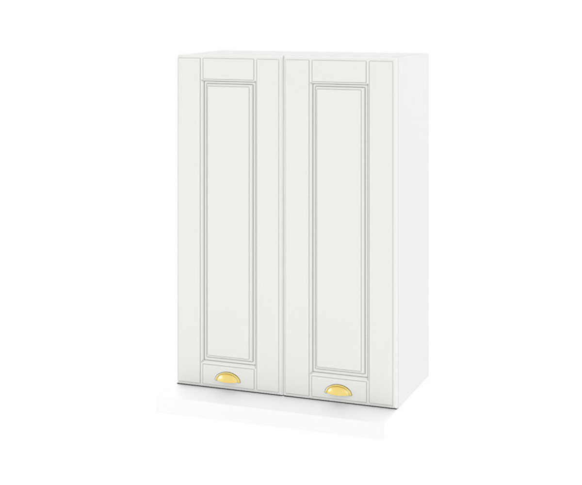 Горен кухненски шкаф за аспиратор Бяло мат 09-117